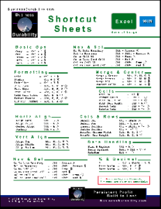 Shortcuts Sheet - Excel - Win (thumbnail)